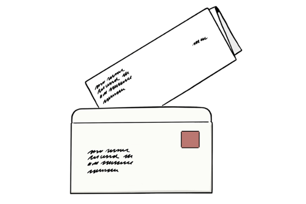 Brief (Quelle:Lebenshilfe für Menschen mit geistiger Behinderung Bremen e.V., Illustrator Stefan Albers, Atelier Fleetinsel, 2013) Brief (Quelle:Lebenshilfe für Menschen mit geistiger Behinderung Bremen e.V., Illustrator Stefan Albers, Atelier Fleetinsel, 2013)