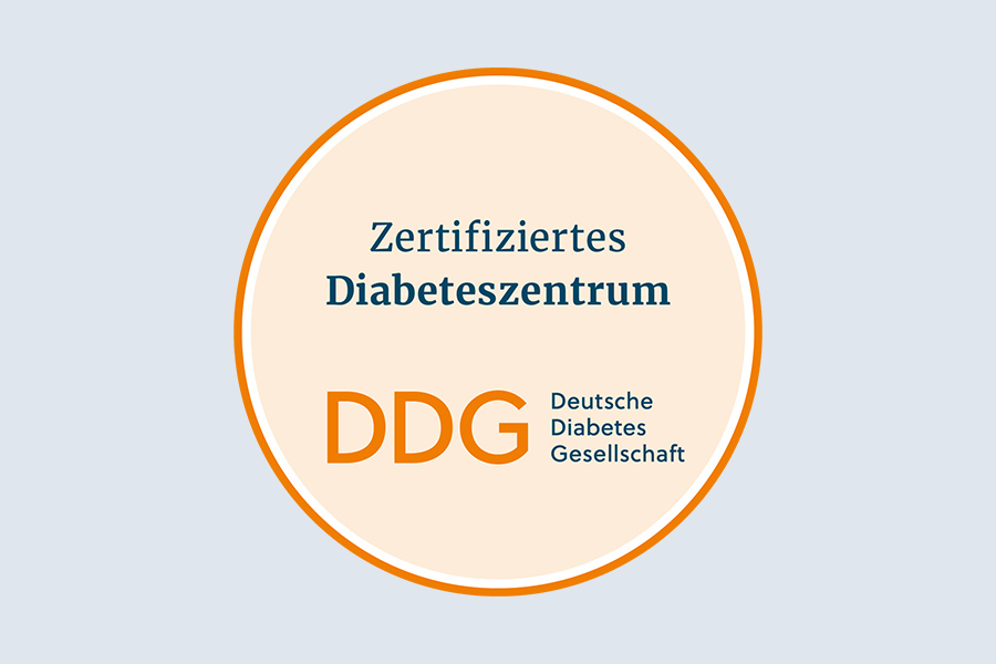 Ein Bild des DDG-Diabeteszentrum-Siegels.