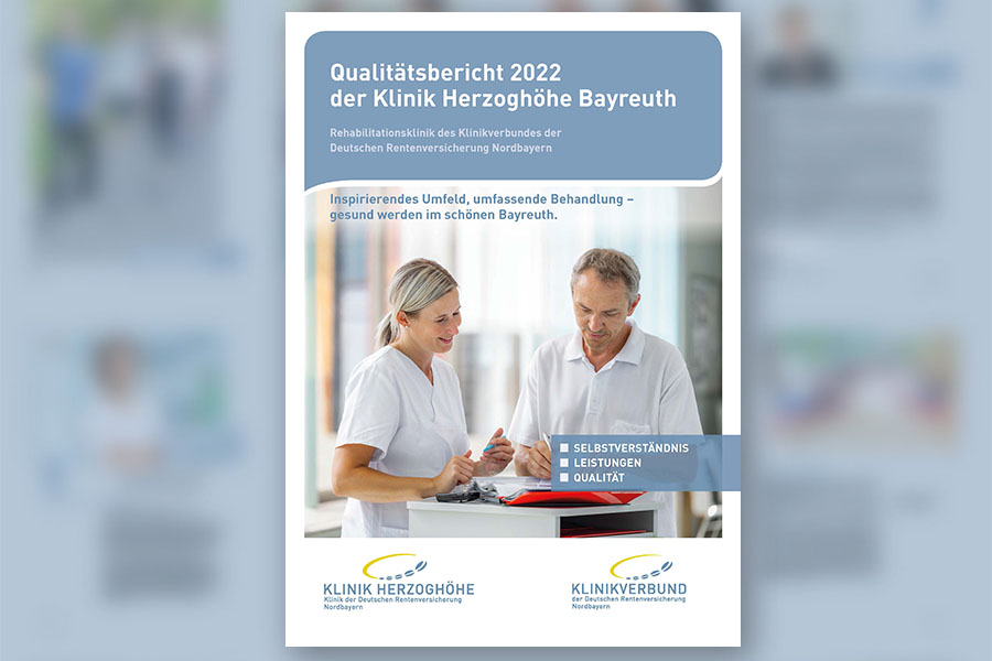 Ein Bild des Qualitätsberichts der Klinik Herzoghöhe Bayreuth.